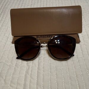 Burberry Dark Brown Sunglasses with Tan Case